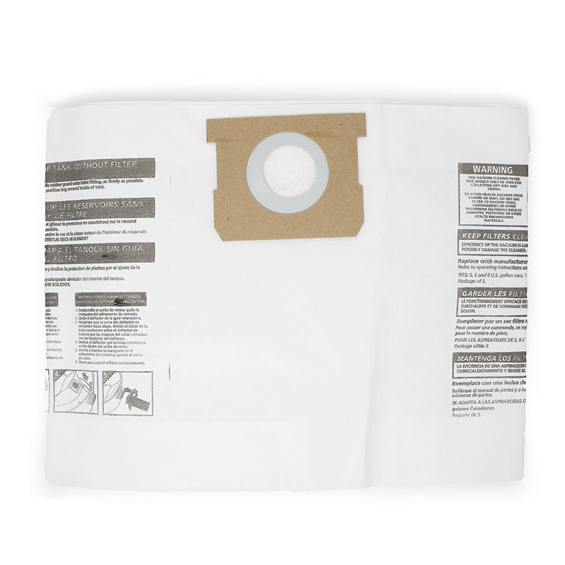 DVC Paper Bag - Shopvac 5/6/8 Gallon Type E (3 Pack)